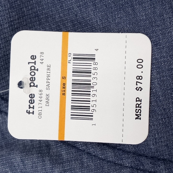 Free People Cozy Cool Girl Lounge Pants Dark Sapphire Blue - Picture 16 of 16